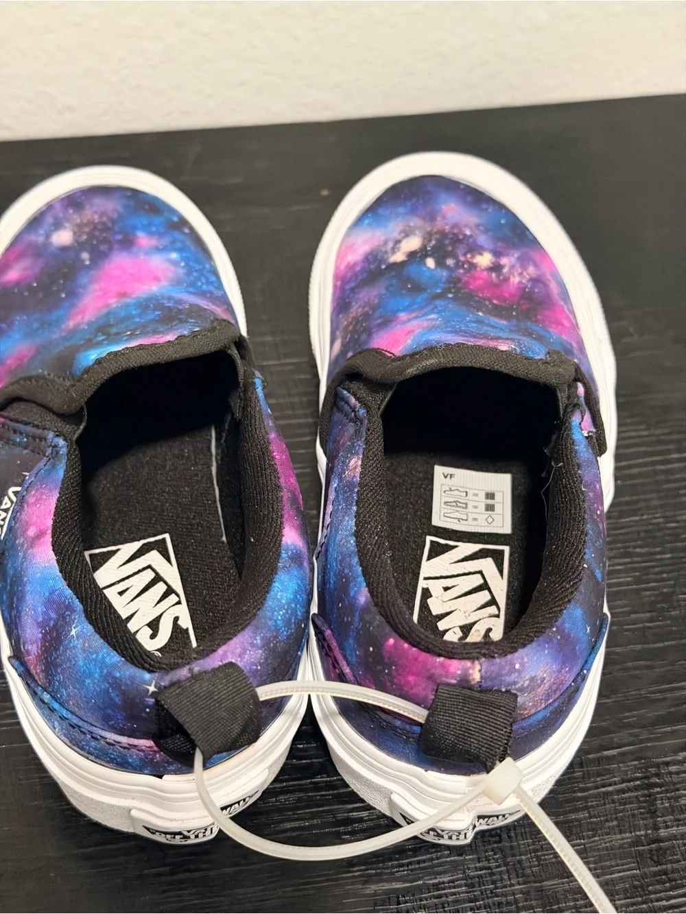 Vans Kids Slip-On Galaxy Print Shoes - Pink & Blue| Size 11